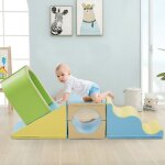 Assemblage construction blocs mousse gants 6en1 jeu cratif arches  ramper toboggan color motricit ...