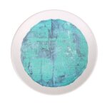 Assiettes de 24 pices plates spart 85g plat de prsentation  ptes desserts en porcelaine turquoise ...