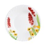 Assiette creuse avec dcoration florale 20 cm - fantine - arcopal