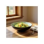 Assiette creuse finesse vert - d 20 cm
