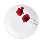 Assiette dessert avec dcoration florale 18 cm - bertille - arcopal
