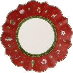 Assiette  pain - villeroy & boch - toys delight - porcelaine premium - rouge - 17 cm