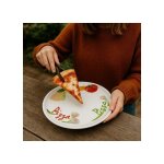 Assiette � pizza tomate - d 30 cm