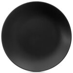 Assiette plate en c�ramique - orion - 27 cm - noir - compatible micro - ondes - compatible lave - vaisselle ...