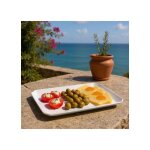 Assiette plate rectangle edge - d 30. 5 * 19. 5 cm