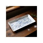 Assiette plate rectangle en porcelaine - 25. 5 * 15 * 2. 5 cm - am�lie