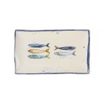 Assiette de présentation 25x15cm peixe la mediterránea - 6 pièces Assiette de présentation 25x15cm peixe la mediterránea - 6 pièces