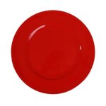 Assiette rutilisable prsentation 33cm rouge