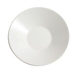 Assiettes rondes lina set de 12 assiettes creuses plat � soupe p�tes en porcelaine blanc - diam�tre 235 ...