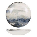 Assiettes rondes tiana set de plats de 6 pi�ces creuses pour desserts salades p�tes et g�teaux en porcelaine ...