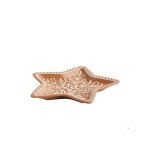 Assiette de service gingerflake brown 3 x 25 x 24 cm home & you decoration noel interieur parfaites pour ...