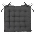 Coussin de chaise - noname - 38 x 38 cm - gris fonc - matelass - intrieur