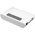 Serveur dimpression - assmann - dn - 13024 - wireless 300n - 2 ports usb2. 0 - hub usb rseau