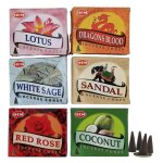 Assortiment 60 cônes dencens / 6 parfums hem Assortiment 60 cônes dencens / 6 parfums hem