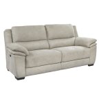 Astio - canap relax electrique 3 places tissu majestic beige