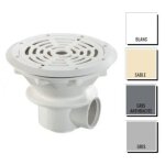 Bonde de fond grise anthracite pour piscine béton et liner Bonde de fond grise anthracite pour piscine béton et liner