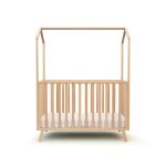 At4 - lit cabane bébé évolutif confort en bois hêtre verni - taille unique At4 - lit cabane bébé évolutif confort en bois hêtre verni - taille unique