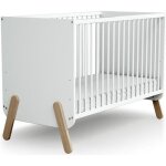 At4 - lit bébé en bois pirate blanc et hêtre 60 x 120 cm blanc et hêtre - taille unique At4 - lit bébé en bois pirate blanc et hêtre 60 x 120 cm blanc et hêtre - taille unique