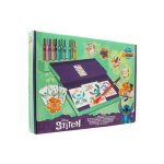 Atelier stylos pulverisateurs stitch - 12 feutres a souffler + 16 pochoirs - spray pens blo aerographe ...