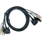Cble vido / usb / audio - aten - 7d03ui - dvi (single link) - 3m - noir