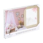 Atmosphera - lot de 3 cadres photos en bois dor paillet et verre dor