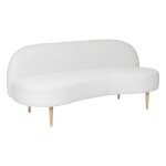 Atmosphera - banquette en bouclette insi - 2 places - blanc