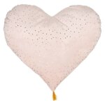Coussin dcoratif - atmosphera - coeur rose - 40 x 45 cm - polyester - asymtrique