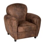 Fauteuil club - atmosphera - stanis - marron - vintage - 1 place - relaxation