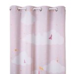 Atmosphera kids - rideau occultant enfant chteau - 135 x 260 cm - rose