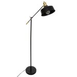 Atmosphera lampadaire arc flower - h153 cm - noir