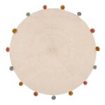 Tapis enfant arlequin beige d90cm - atmosphera createur dinterieur Tapis enfant arlequin beige d90cm - atmosphera createur dinterieur