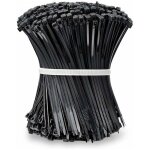 Attaches de cble (100 mm x 25 mm) - colliers serrage rilsan nylon noir lot de 1000 pices pratiques ...