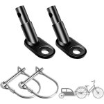 Attache remorque vlo 2pcs coupleur de remorque de vlo remorque vlo avec 2 boucle en u attelage de ...