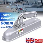 Attelage de remorque 50mm pour usage intensif - barre dattelage  boule en acier embouti