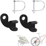 Attelage de remorque de v�lo 2 pi�ces - verrou de s�curit� universel pour enfant / chien - installation ...