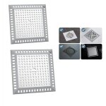Attrape cheveux douche 123 x 123 cm filtre evier cuisine de carr� en acier inoxydable argent� grille ...