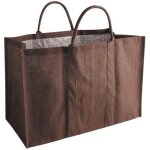 Sac  bches en jute chocolat