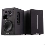 Audizio ks01b enceintes biblioth�que actives 120w set avec woofer 525 et tweeter 1 bt finition noire ...