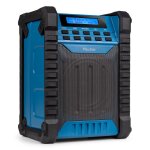 Audizio temi radio de chantier dab + avec batterie - ip54 bluetooth 5. 0 autonomie 8h fm 40 stations ...