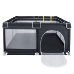 Aufun 127 * 127 * 68cm parc pour b�b� avec barri�res anti - collision en mousse filet respirant fermeture ...