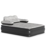 Aufun lit gonflable floqu� matelas autogonflant double avec pompe �lectrique int�gr�e et t�te de lit ...