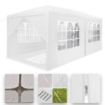 Aufun tonnelle de jardin 3x6 m tonnelle pliante pavillon avec 6 parois lat�rales amovibles anthracite ...