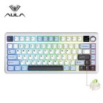 Clavier gaming mcanique sans fil aula f75 75% - 3 modes structure gasket switch interchangeable bouton ...