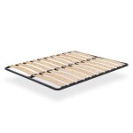 Austen sommier ergonomique � lattes larges et flexibles en bois de bouleau 160x200 cm sans pieds