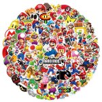 Autocollant 100 pcs mario couleurs stickers imperméable vinyle autocollant pour telephone ordinateur ... Autocollant 100 pcs mario couleurs stickers imperméable vinyle autocollant pour telephone ordinateur ...