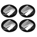 Autocollants de capuchon de moyeu central de roue de voiture badge dembl�me pour seat valentine cupra ...
