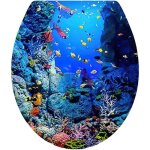 Autocollants couvercle wc motif coquillage / corail imperm�ables pour abattant / r�servoir / mur