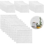 Autocollants muraux 3d 40 pice papier peint brique pierre adhesif mural autocollant 38  35cm panneau ...