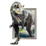 Autocollant mural - dinosaure - grande taille - pvc - 100 x 50 cm - décoration chambre enfant Autocollant mural - dinosaure - grande taille - pvc - 100 x 50 cm - décoration chambre enfant
