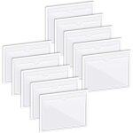 Autocollant pare briselot de 10 porte vignette assurance auto transparent - pochette adhesive pare brise ...